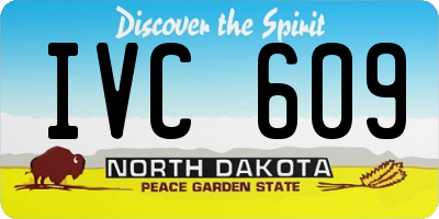 ND license plate IVC609