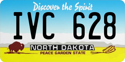 ND license plate IVC628