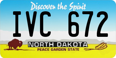 ND license plate IVC672