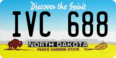 ND license plate IVC688