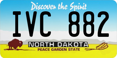 ND license plate IVC882
