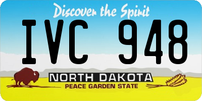 ND license plate IVC948