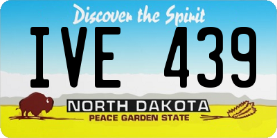 ND license plate IVE439