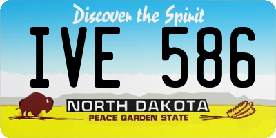 ND license plate IVE586