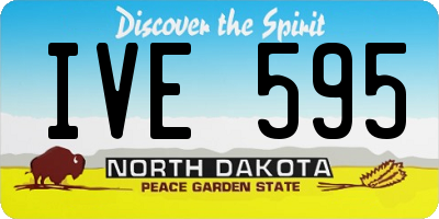 ND license plate IVE595