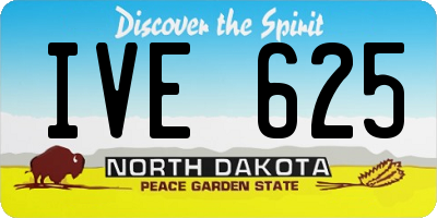 ND license plate IVE625