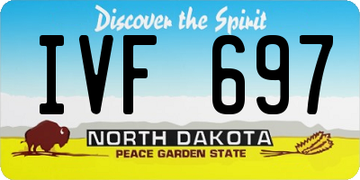 ND license plate IVF697