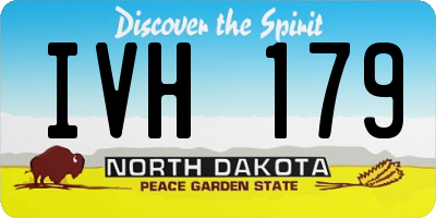 ND license plate IVH179