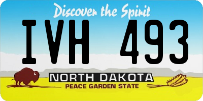 ND license plate IVH493
