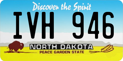 ND license plate IVH946