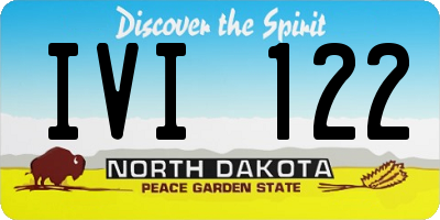 ND license plate IVI122