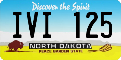 ND license plate IVI125