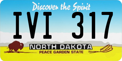 ND license plate IVI317