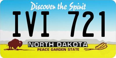ND license plate IVI721