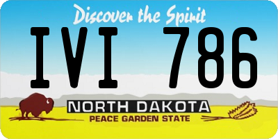 ND license plate IVI786