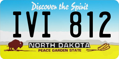 ND license plate IVI812