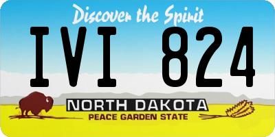 ND license plate IVI824