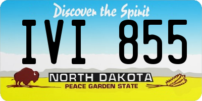 ND license plate IVI855