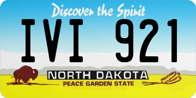 ND license plate IVI921