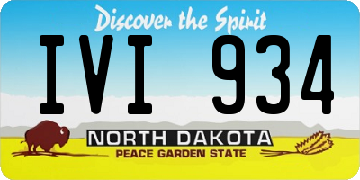 ND license plate IVI934