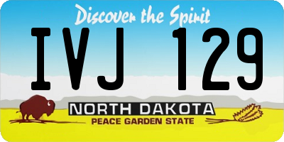 ND license plate IVJ129