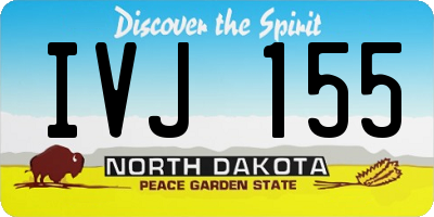 ND license plate IVJ155