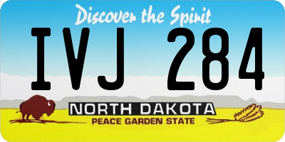 ND license plate IVJ284