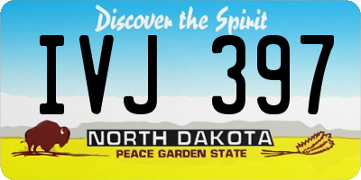 ND license plate IVJ397