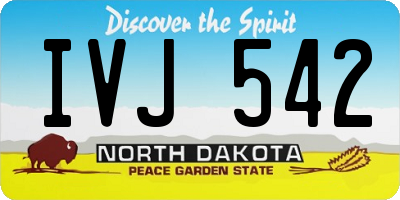 ND license plate IVJ542