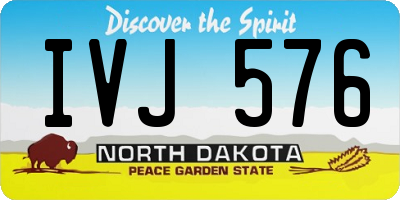 ND license plate IVJ576