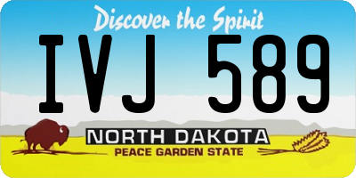 ND license plate IVJ589