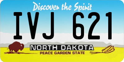 ND license plate IVJ621