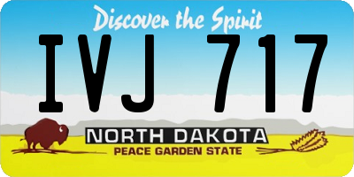 ND license plate IVJ717
