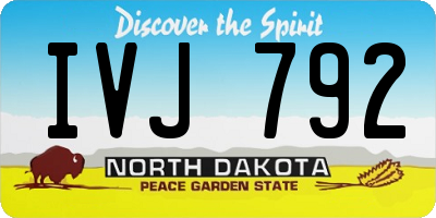 ND license plate IVJ792