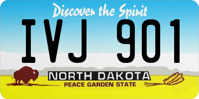 ND license plate IVJ901