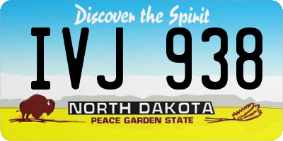 ND license plate IVJ938
