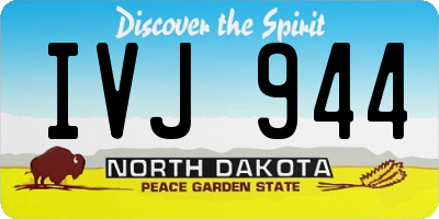 ND license plate IVJ944