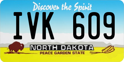 ND license plate IVK609