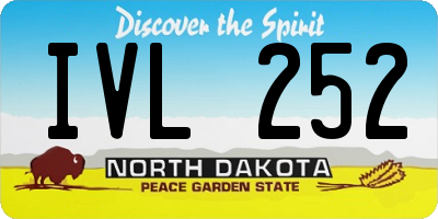 ND license plate IVL252