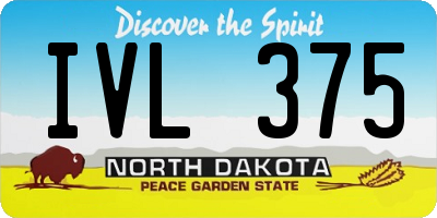 ND license plate IVL375