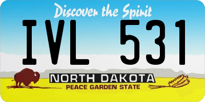 ND license plate IVL531