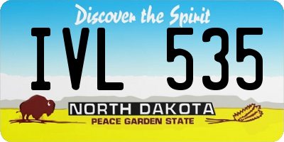 ND license plate IVL535