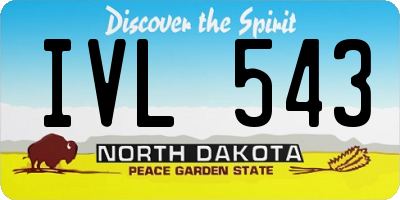 ND license plate IVL543