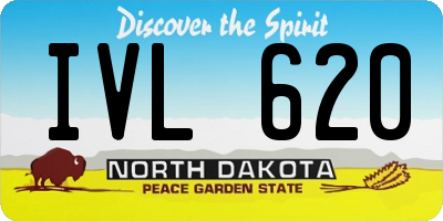 ND license plate IVL620