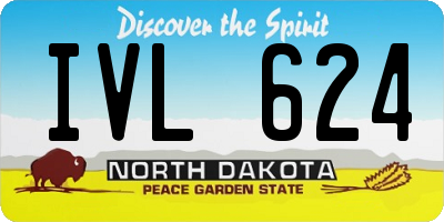 ND license plate IVL624