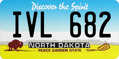 ND license plate IVL682
