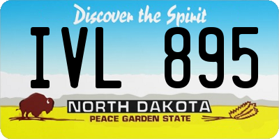ND license plate IVL895