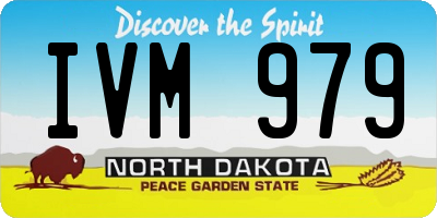 ND license plate IVM979