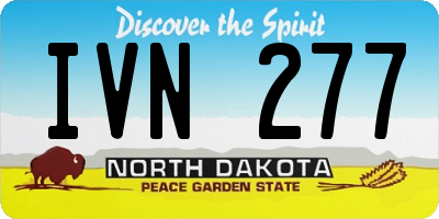 ND license plate IVN277