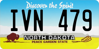 ND license plate IVN479